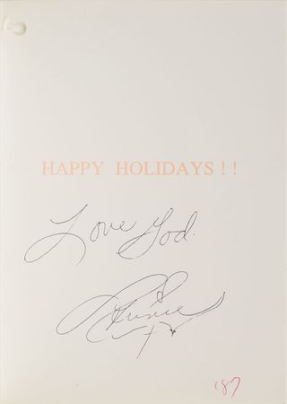 Lot #6176  Prince Set of (4) Christmas Cards - Image 4