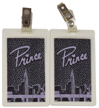 Lot #6099  Prince Parade Pair of Laminate All Access Passes - Image 1