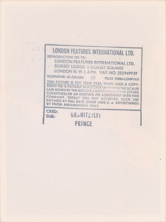 Lot #6025  Prince Original Photograph Crouching on Stage - Image 2