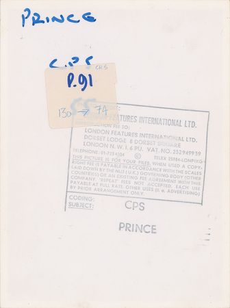 Lot #6027  Prince Purple Rain Tour Original Photograph With Reporters - Image 2