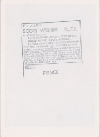 Lot #6032  Prince Purple Rain-Era Original Photograph - Image 2