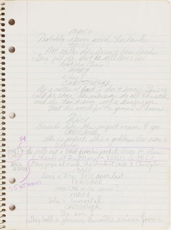 Lot #6078  Prince's Cherry Moon Personal Notebook with Extensive Handwritten Working Script - Image 4