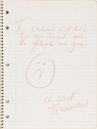 Lot #6078  Prince's Cherry Moon Personal Notebook with Extensive Handwritten Working Script - Image 13