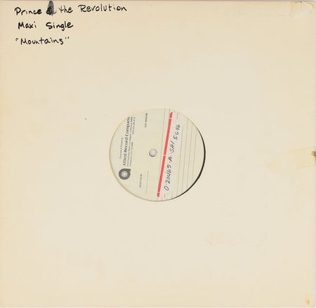 Lot #6082  Prince 'Mountains?Recording-UsedHandwritten Chorus Music Sheet Lyrics and Album - Image 2