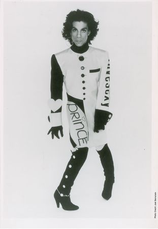 Lot #6172  Prince's Personally-Owned and -Worn Hoop Earring and Silkscreen Test for Clothing - Image 3