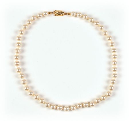 Lot #6071  Prince's Personally-Owned and Stage-Worn Single-Strand Pearl Necklace - Image 1