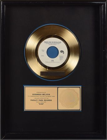 Lot #6084  Prince 'Kiss' Single Sales Award - Image 1