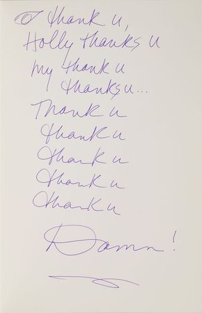Lot #6209  Prince Handwritten Note in Personal Card to Eric Leeds - Image 2