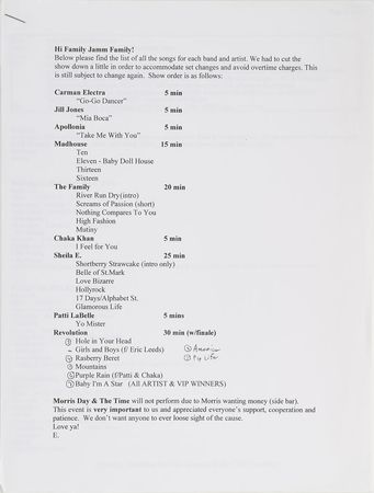 Lot #6148  Prince and The Family Set of (4) Items - Image 9