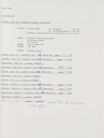 Lot #6169  Prince Lovesexy Tour Material - Image 4