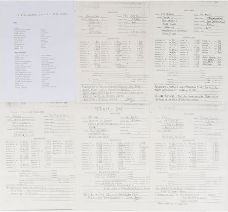 Lot #6140  Prince Sign o' the Times Tour Material - Image 1