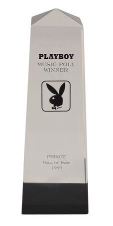 Lot #6240  Prince 1999 Playboy HOF Music Award - Image 1