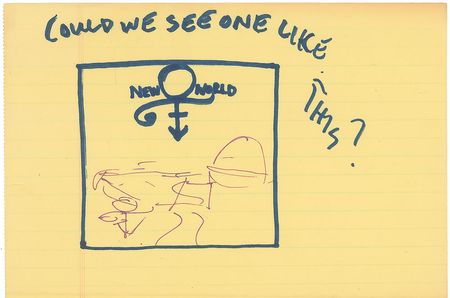 Lot #6236  Prince Hand-Drawn Emancipation Original Artwork  - Image 1