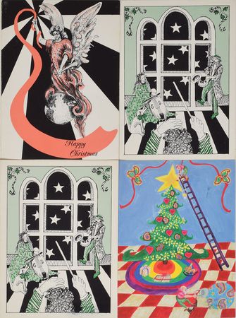 Lot #6179  Prince Set of (4) Christmas Cards - Image 1