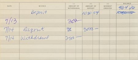 Lot #6013  Prince's Personally-Owned Checkbook - Image 3