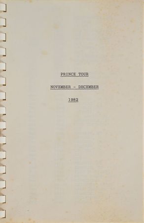 Lot #6015  Prince 1999 Schedule Notebook, Poster, and Pass - Image 2