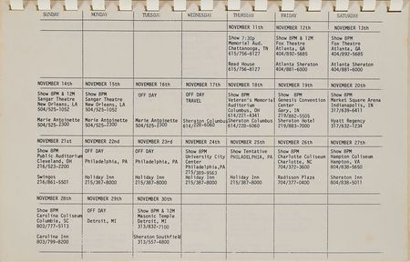 Lot #6015  Prince 1999 Schedule Notebook, Poster, and Pass - Image 4