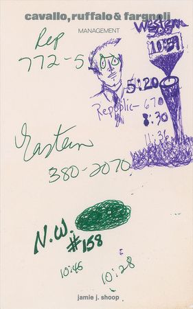 Lot #6014  Prince's 'The Time' Handwritten Notes - Image 3