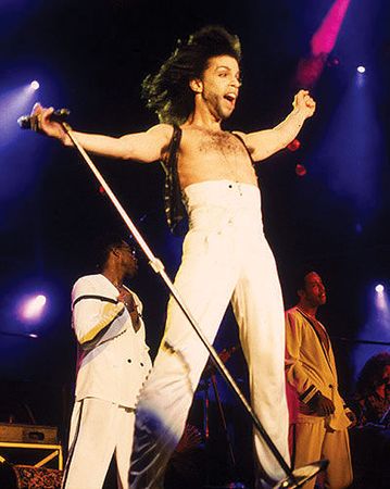 Lot #6134  Prince's Personally-Owned and -Worn Black Lace Crop Top - Image 5