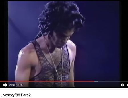 Lot #6134  Prince's Personally-Owned and -Worn Black Lace Crop Top - Image 8