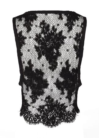 Lot #6134  Prince's Personally-Owned and -Worn Black Lace Crop Top - Image 11