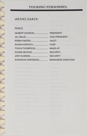 Lot #6168  Prince Set of (3) Tour Itinerary Booklets - Image 4