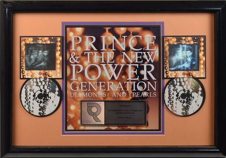 Lot #6205  Prince Diamonds and Pearls Platinum Sales Award - Image 1