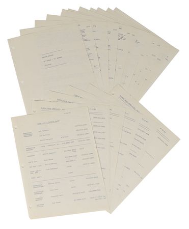 Lot #6020  Prince 1983 Purple Rain Original Screenplay and Crew List - Image 1