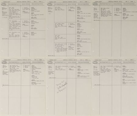 Lot #6023  Prince 1983 Purple Rain Original Shooting Schedule - Image 2