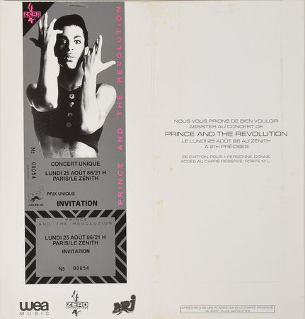 Lot #6174  Prince Lovesexy and Others Set of (4) Invitations - Image 2