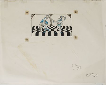 Lot #6104  Prince 1986 Shiela E 29th Birthday Party Original Artwork and Two Card Invitations - Image 1