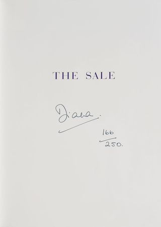 Lot #5024  Princess Diana Signed Limited Edition Catalog Book - Image 1