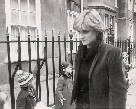 Lot #5031  Lady Diana Spencer Original Vintage 1980 Photograph Strolling By Coleherne Court - Image 1