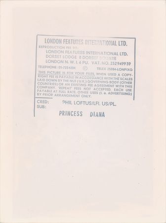 Lot #5045  Princess Diana Pair of Original Vintage 1986 Photographs - Image 4