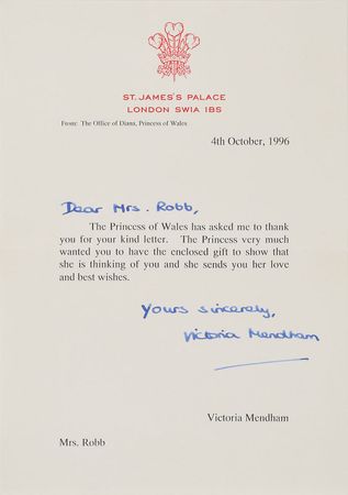 Lot #5025  Princess Diana Signed Photograph - Image 2