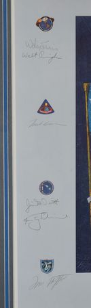 Lot #9153  Apollo Astronauts 'In the Beginning' Signed Print - Image 2