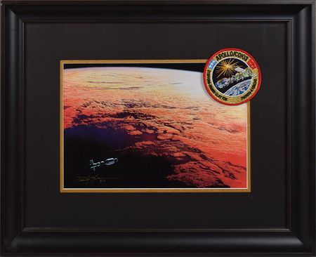 Lot #9204  Apollo-Soyuz: Deke Slayton's Flown Patch - Image 1
