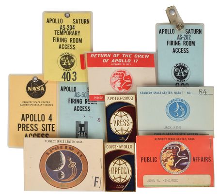 Lot #9196 Jack King's Apollo Badge Collection - Image 1