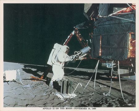 Lot #9085 Alan Bean Set of (3) Signed Photographs - Image 2