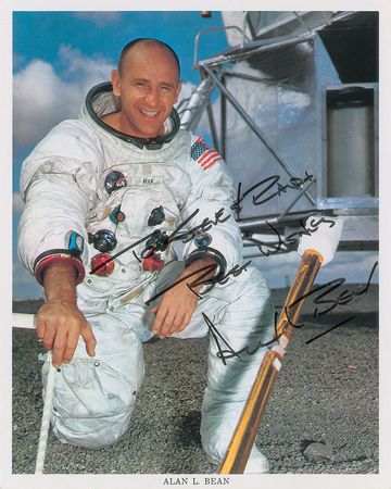 Lot #9085 Alan Bean Set of (3) Signed Photographs - Image 3