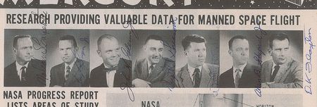 Lot #9008 Gordon Cooper's Mercury 7 Signed Pamphlet - Image 2