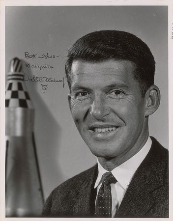 Lot #9022 Wally Schirra 1961 Signed Letter and