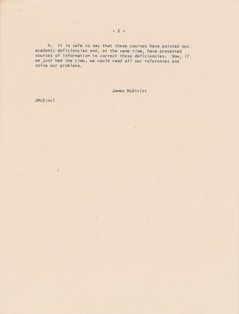 Lot #9033 Jim McDivitt 1963 Unsigned Academic Training Memorandum - Image 2