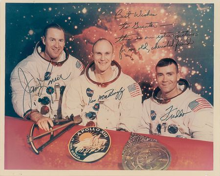 Lot #9091 Apollo 13 Crew-Signed Photograph - Image 1