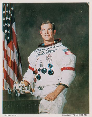 Lot #9111 Dave Scott Pair of Signed Photographs - Image 2