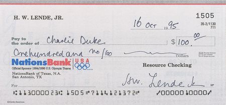 Lot #9127 Charlie Duke Set of (3) Signed Photographs - Image 8