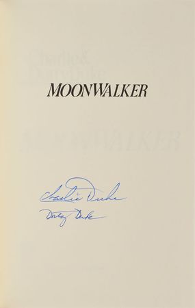 Lot #9128 Charlie Duke Pair of Signed Photographs and Book - Image 1