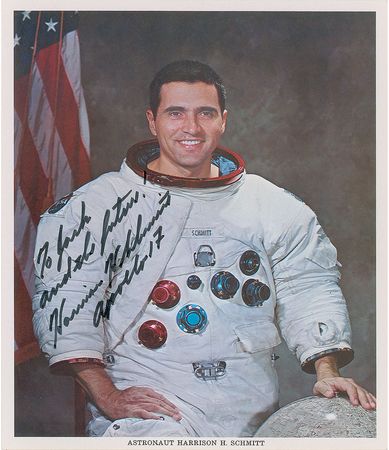 Lot #9134 Harrison Schmitt Set of (3) Signed Photographs - Image 2