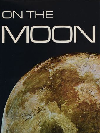 Lot #9072 Apollo 11 Crew-Signed 'Footprints on the Moon' Book - Image 1