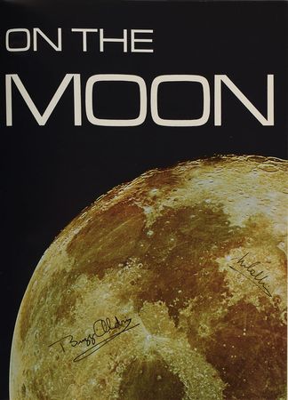 Lot #9073 Buzz Aldrin and Michael Collins Signed 'Footprints on the Moon' Book - Image 1